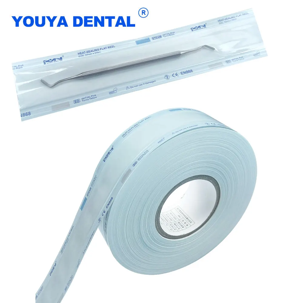 

Dental Sterilization Self-Sealing Pouches Bag 200M Disposable Autoclave For Nail Tools Adhesive Strips Dentistry Tattoo Tools