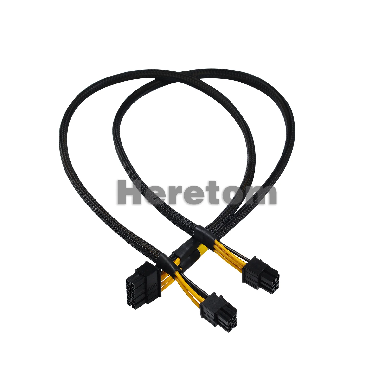 

10PIN to 6+6PIN GPU Graphics Card Power Cable for HPE DL580 G7 G8 G9 Server PCI-E Interface Cable 50cm Sleeved