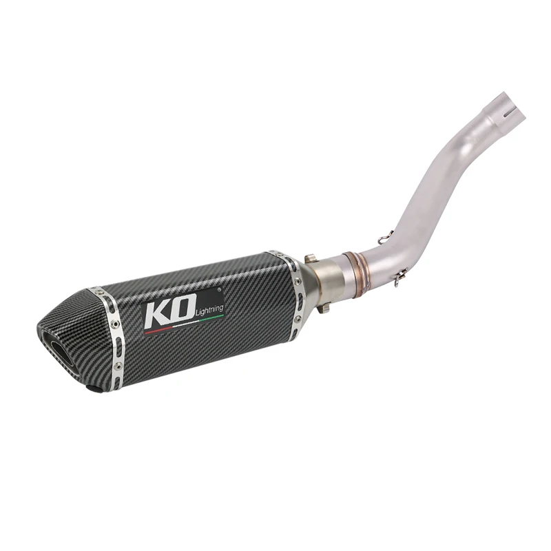 Slip On For CFMOTO 700MT 2025-2026 Motorcycle Exhaust System Stainless Steel Middle Link Pipe Muffler Removable DB Killer