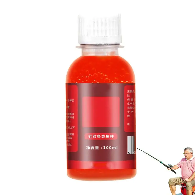 100ml Fishing Bait Additive Liquid Red Worm Lure Tackle Food High Concentrated fishing bait lure for wild turtles