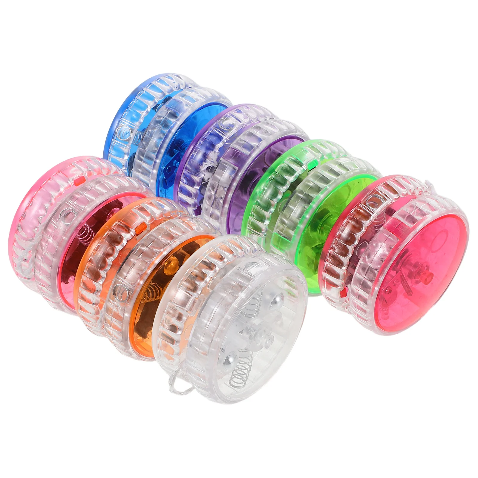 

7Pcs LED Glowing Yo-Yo Balls Light Up Smooth Spin Kids Adults Night Fun Bulk Glow Balls Yoyo Kid Yo Yo for Kids