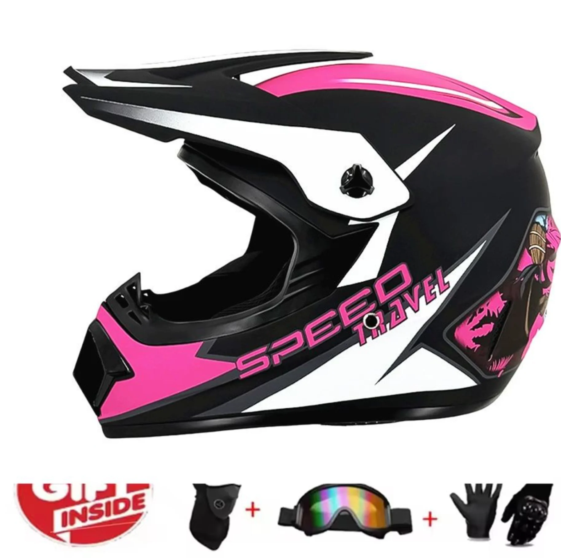 子供と青少年向けのダートバイクギア：フルフェイスヘルメット、 - Youth Cycling Gear のレビューと価格