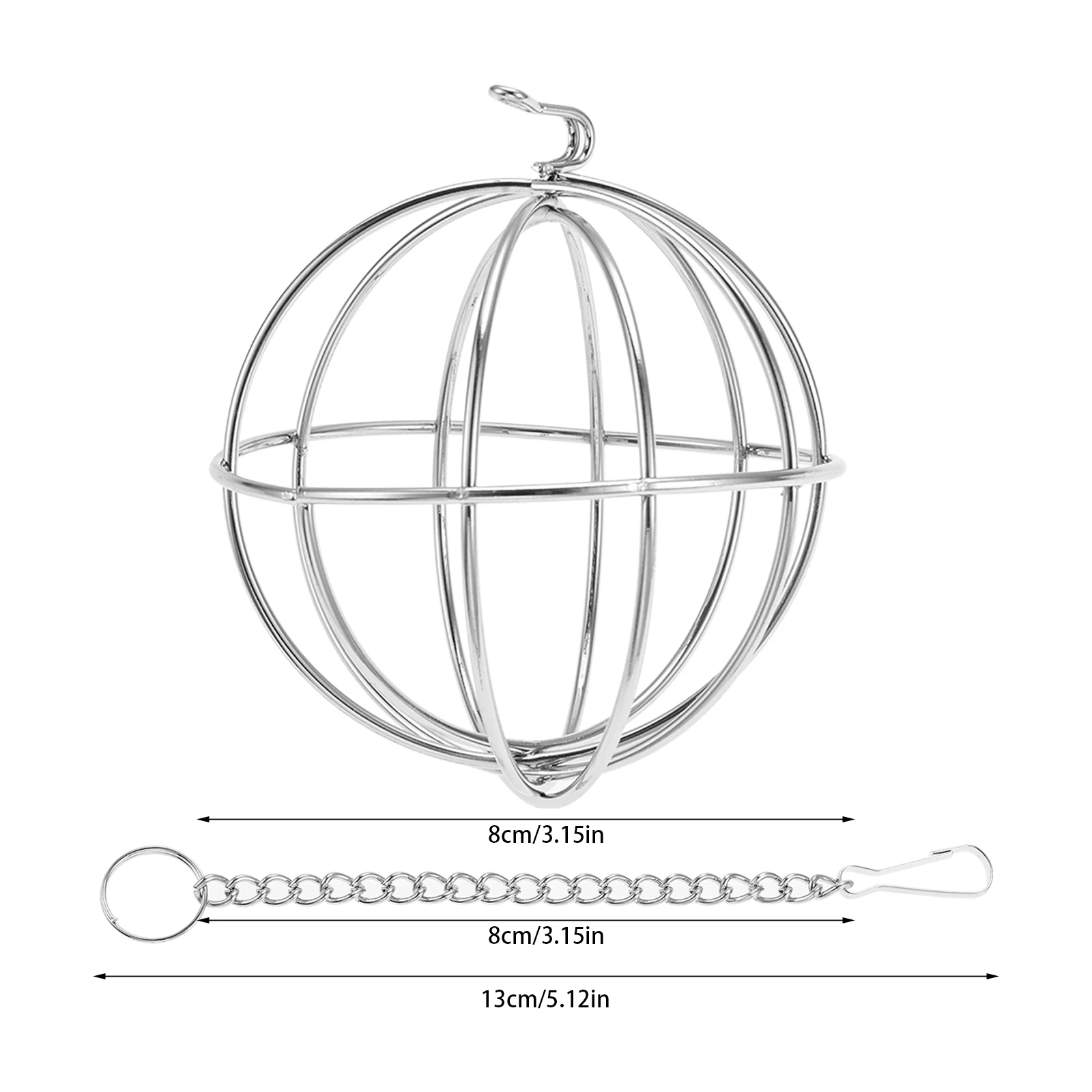 1pc Hay Manger Food Ball Feed Dispense Iron Grass Rack Balls Feeder for Rabbit Guinea Pig Hamster Small Pet Supplies