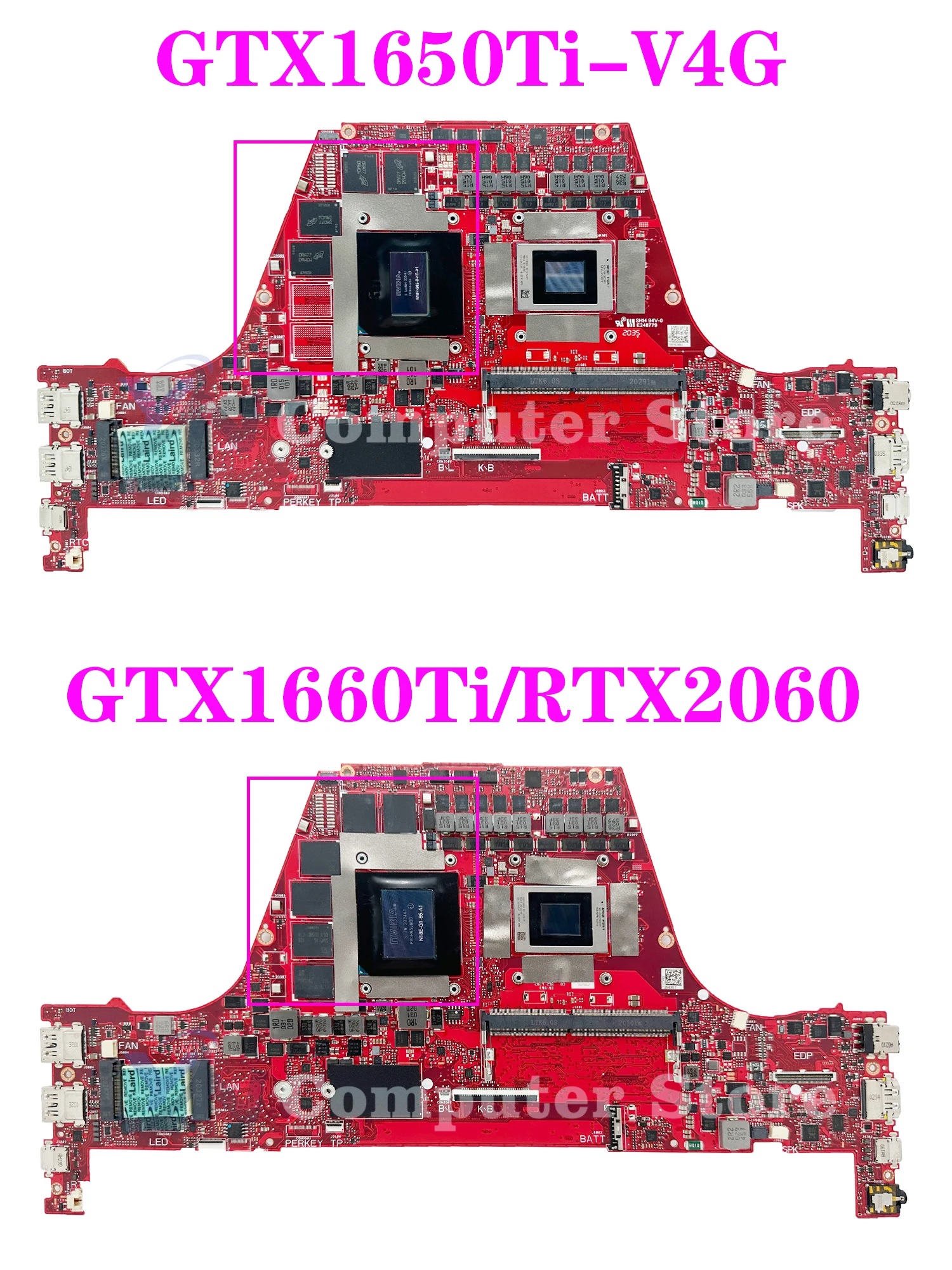 Placa-mãe do portátil para ASUS ROG, GA401IV, GA401IU, GA401II, GA401IVC Mainboard, R5, R7, R9, GTX1650Ti, GTX1660Ti, RTX2060, teste OK