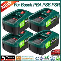 6000mAh For Bosch 18V Lithium Rechargeable 18650 Battery Electronics For Bosch PBA Home & Garden Power Tools Replacement Adapter