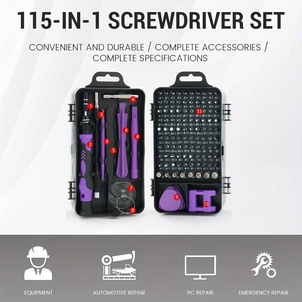 

Small Screwdriver Set, Mini Screwdriver Set With Case, Suitable For Home And Technology Enthusiasts, For Repairing Computers