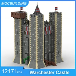 MOC Building Blocks Warchester Castle & Norman Keep Model DIY Assemble Bricks Architecture Display Collection Toys Xmas Gifts