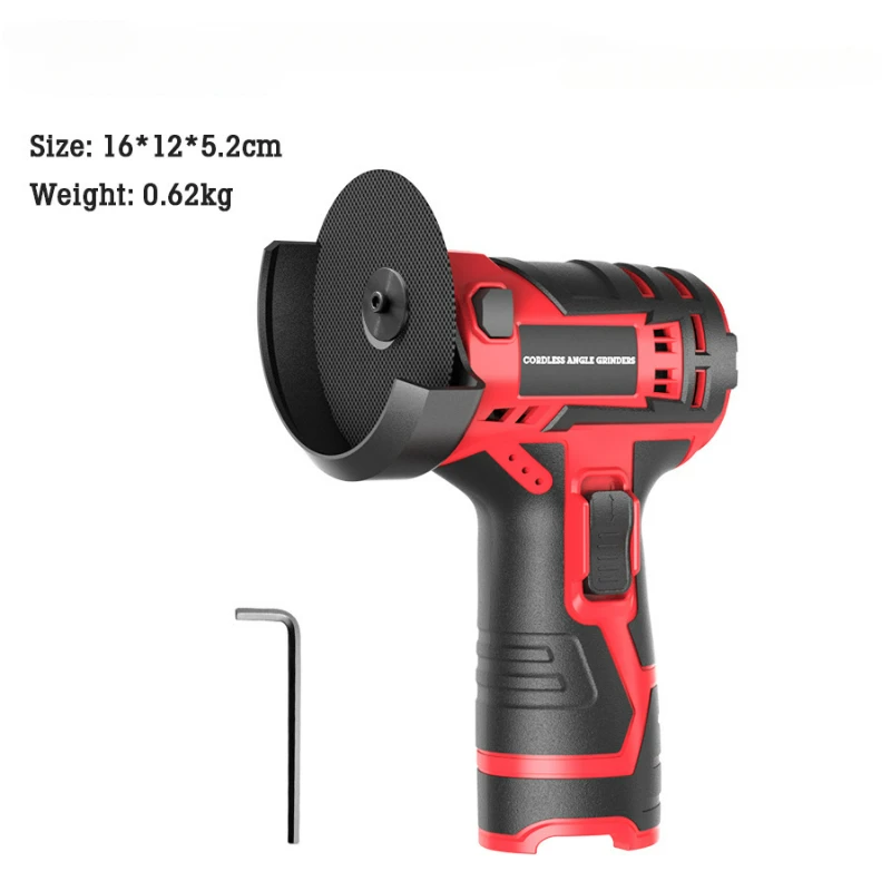 12V Brushed Angle Grinder Electric Mini Cordless 3 inch Polishing Grinding Cutting Machine Lithium Battery Power Tools