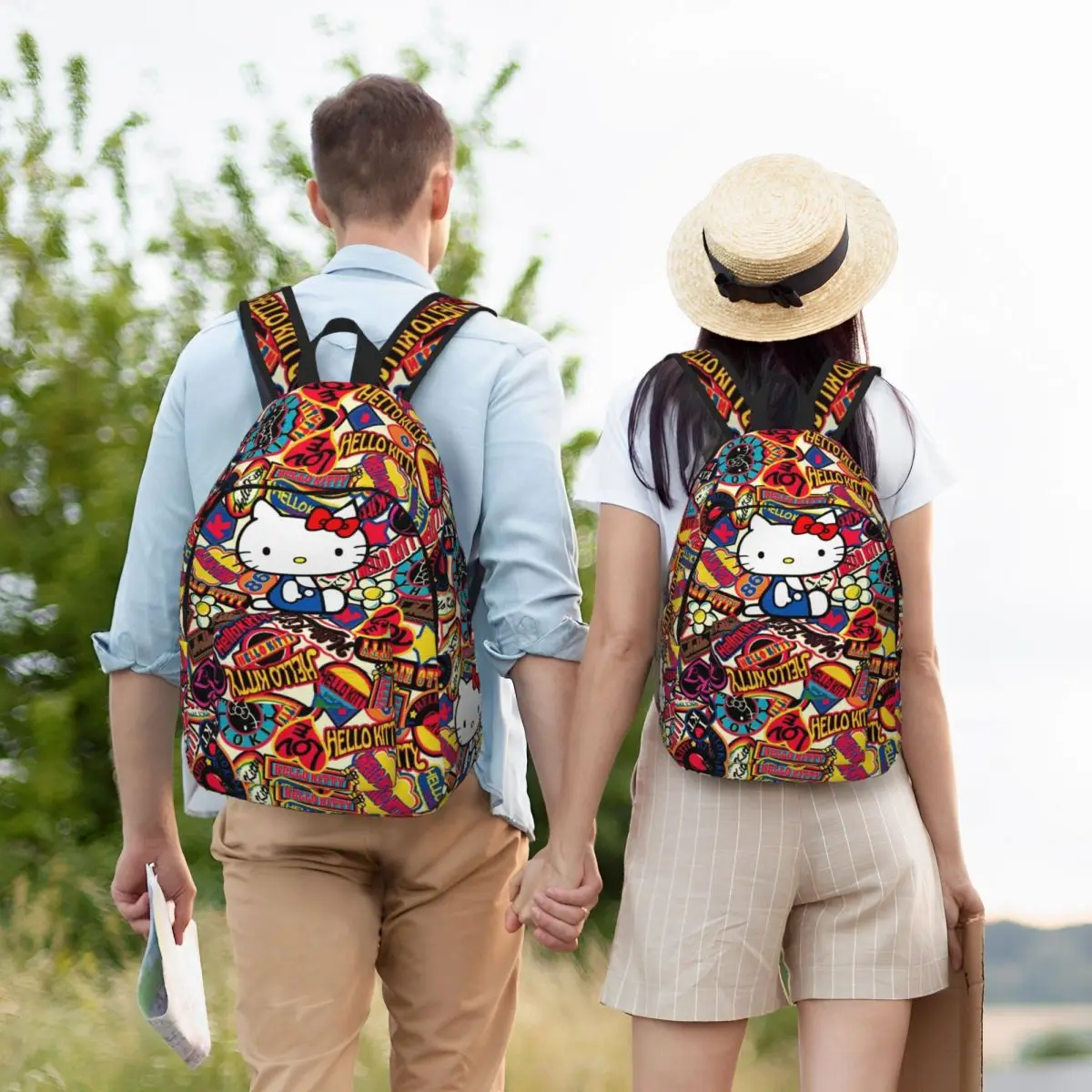 Voor Schoolliefhebber Stevige Schouder Dual-Use Sanrio Hello Kitty Boekentas Unisex Schooltas Verjaardagscadeau