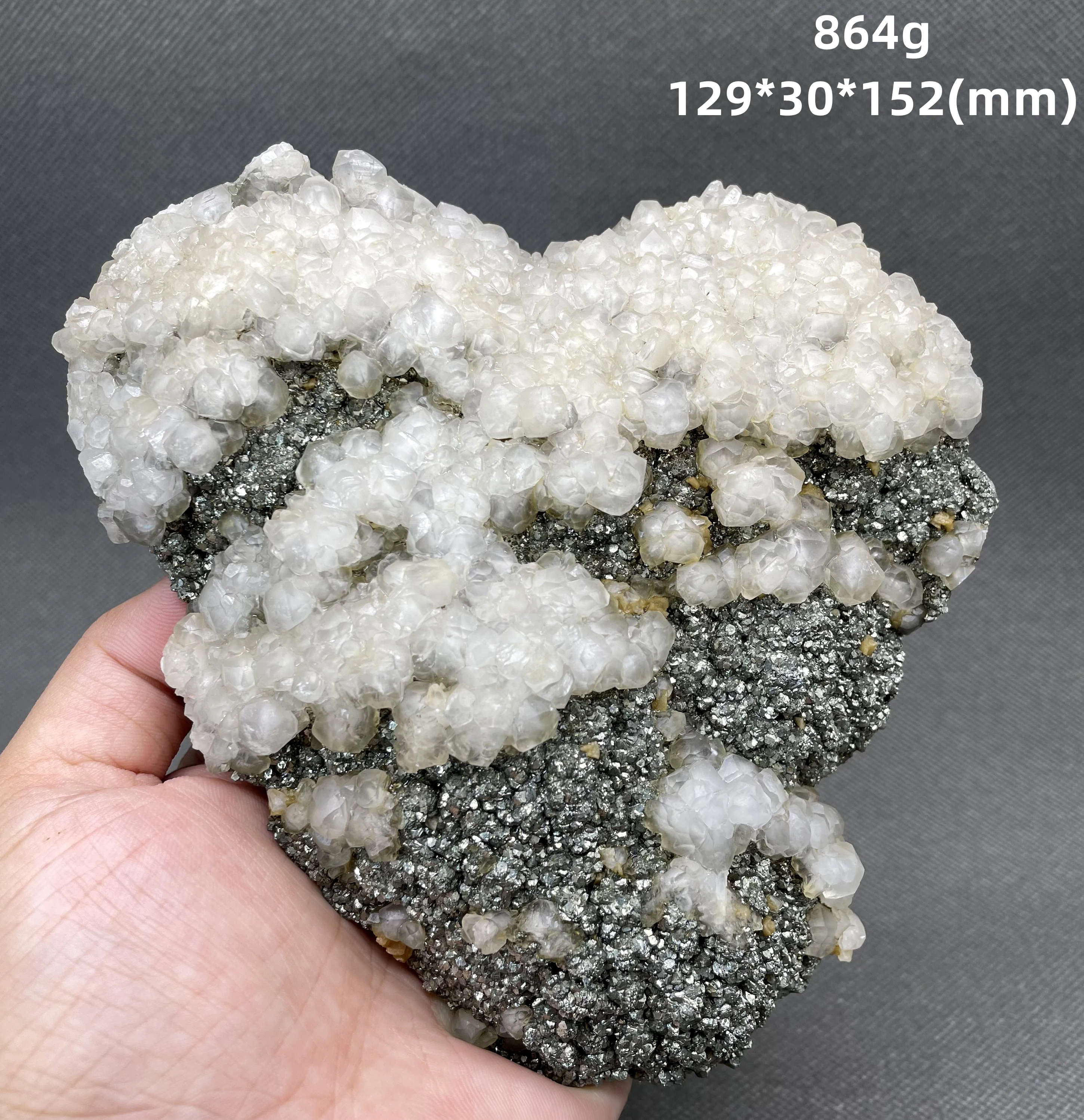 BEST! 100% Natural fluorescence calcite and pyrite Symbiotic mineral specimen Stones and crystals Healing crystal