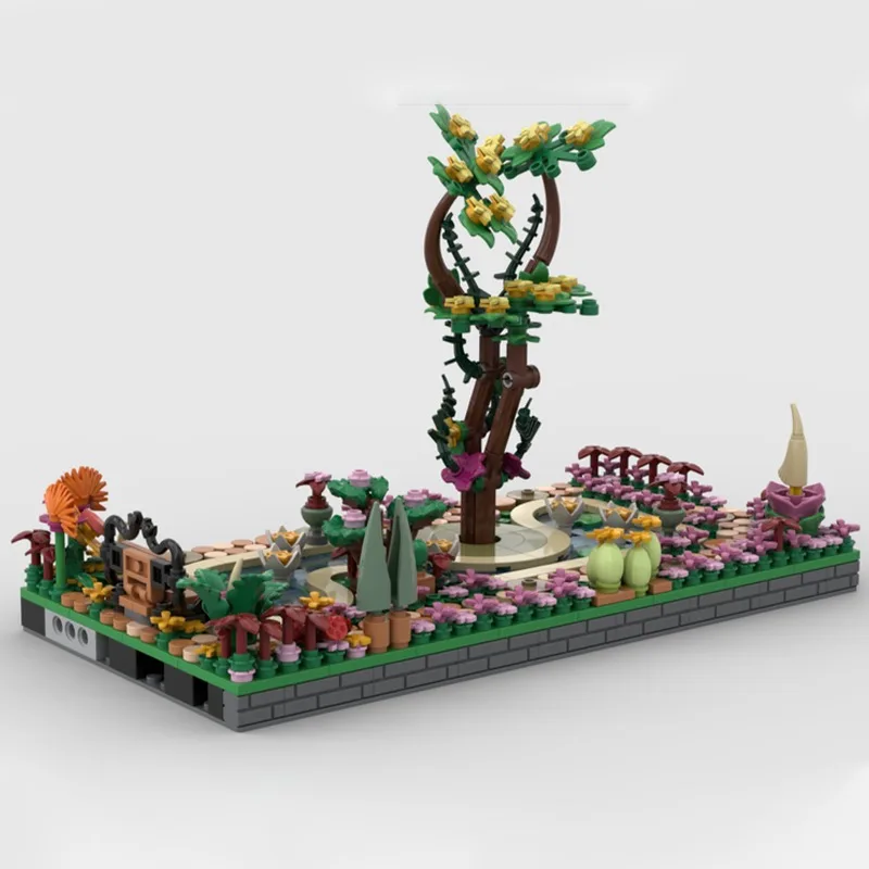 

844pcs Moc Botanical Park Modularity Street View Building Blocks Creativity Assembly Bricks Toys Kid DIY Birthday Christmas Gift