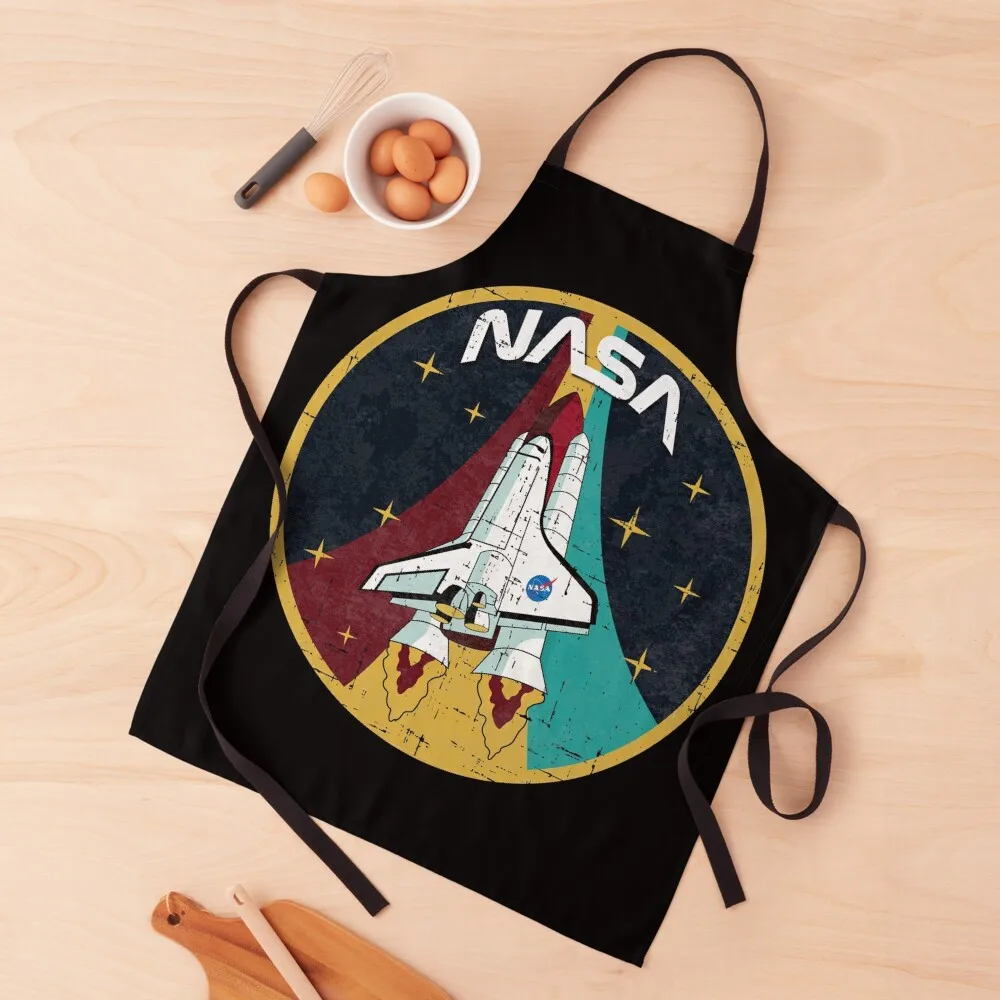 

Nasa Emblem - Vintage Texture Apron with personal logo Waterproof Kitchenware kindergarten teacher Apron