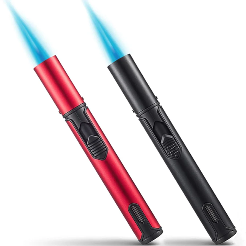 

FOCUS-Windproof Metal Torch for Men, Refillable Pen Lighter, Jet Flame, Butane , Kitchen, BBQ, Candle, Camping, Men's Gad