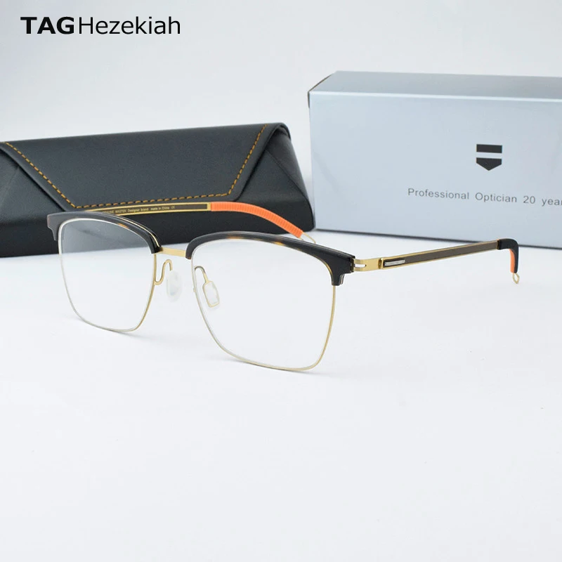 

T3314 Brand Titanium Glasses Frame Men Women Vintage square Myopia Optical Eyewear Prescription Retro Eyeglasses Frame spectacle