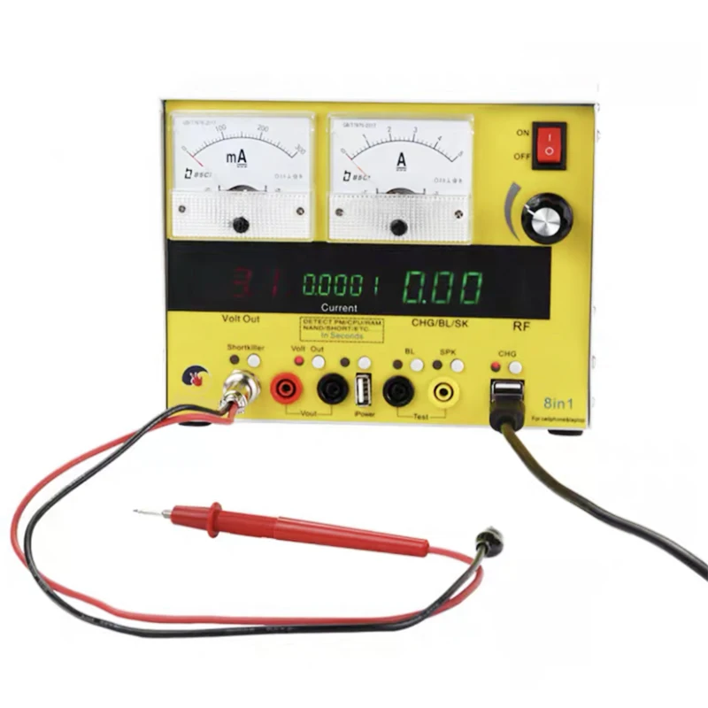 8 in 1 iPhone Laptop Repair Power Supply Short Circuit High Accuracy Ammeter Detection Backlight Failure Troubleshooting