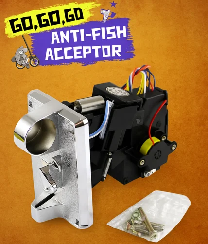 

Монетоприемник JY-920 против рыбалки со светодиодными индикаторами и защитой от помех жетона EM — идеально подходит для рынка Африки и Мексики