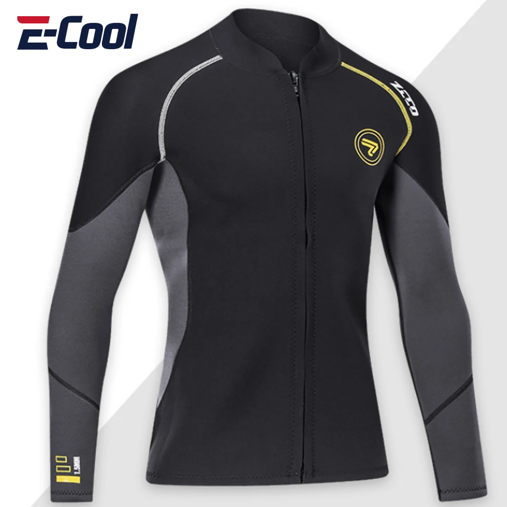 Men's Long Sleeve Diving Suit Jacket Scuba Jump Surfing Snorkeling Neoprene Wetsuit Spearfishing 1.5mm 3mm Diving Jackets Pants