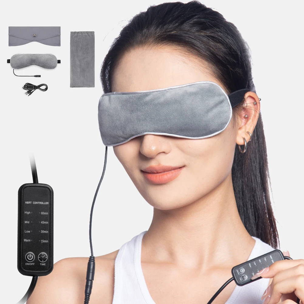 

Unisex Heating Eyes Mask with Graphene Relieve Eye Fatigue Sleeping Eyes Mask Adjustables for Women Men Gif