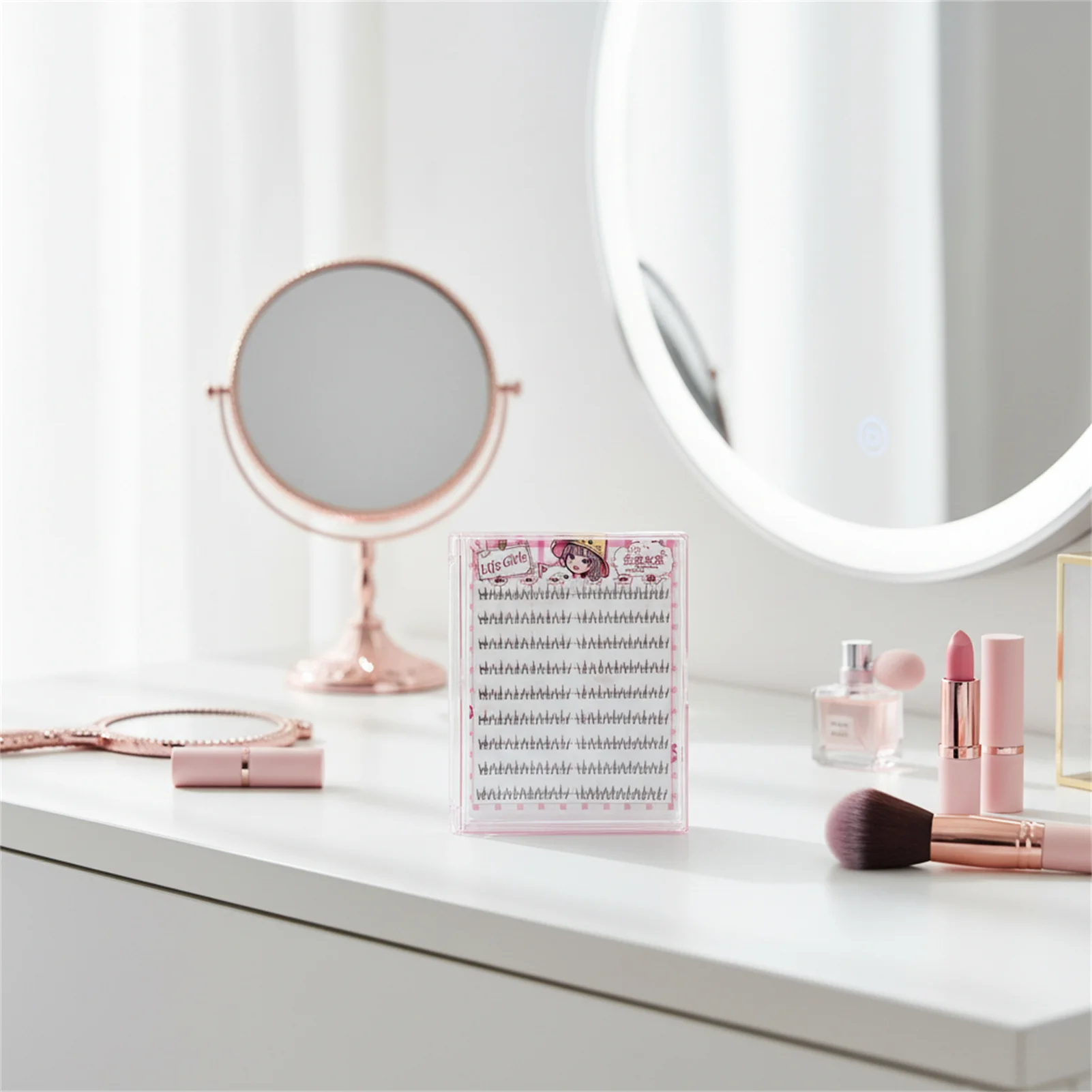 Pestañas postizas inferiores naturales, No se necesita pegamento, longitudes mixtas de 3-5mm, pestañas individuales debajo de las pestañas, pestañas inferiores con forma de pata de gato