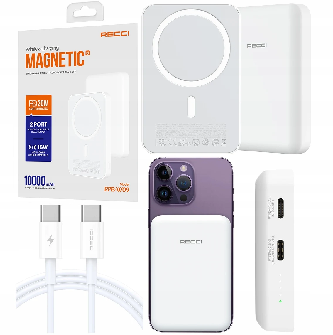 VERTICAL WIRELESS CHARGER(置き型充電器) RECCI Recci MagSafe Power Bank Review: The Ultimate 10000mAh Wireless