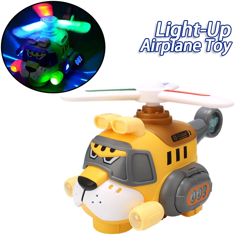 

Light-Up Airplane Toy Kids Plane Aircraft Model Toy With Music And Lights Educational Collection Toy Birthday Gifts For Boys