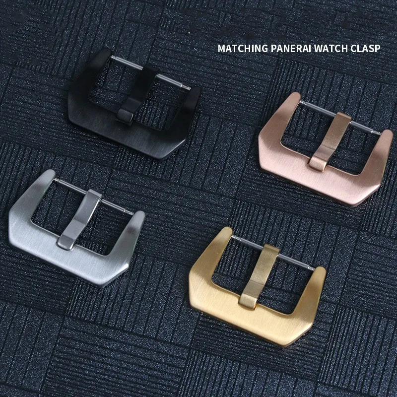 18 20 22 24 26mm 304L Stainless Steel Watch Buckle Frosted Wire Drawing Watch Clasp Watch Accessories with Tool