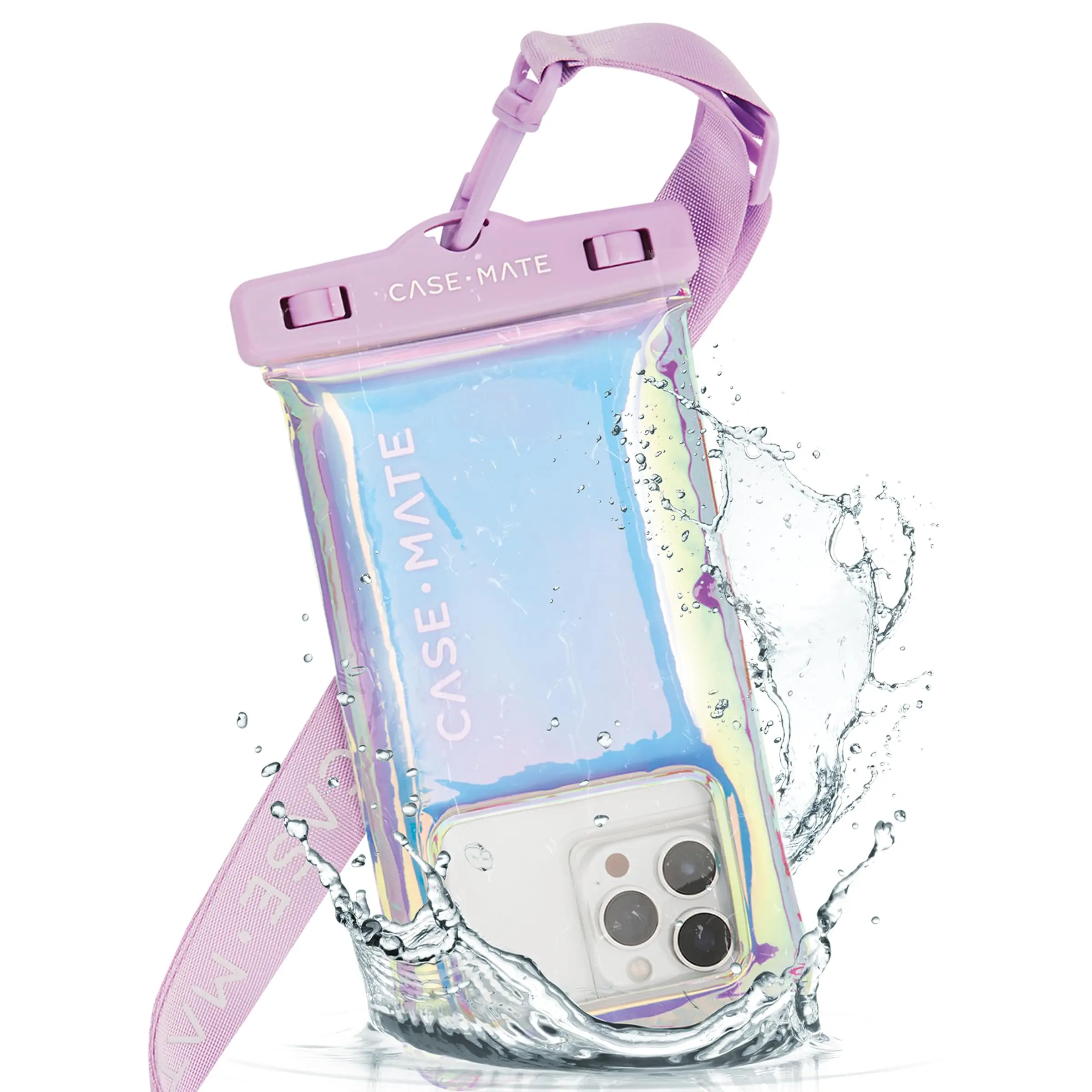 JMUYTOP Colorful waterproof Phone case with shoulder strap IP68 underwater photography beach seaside cruise ship For iphone