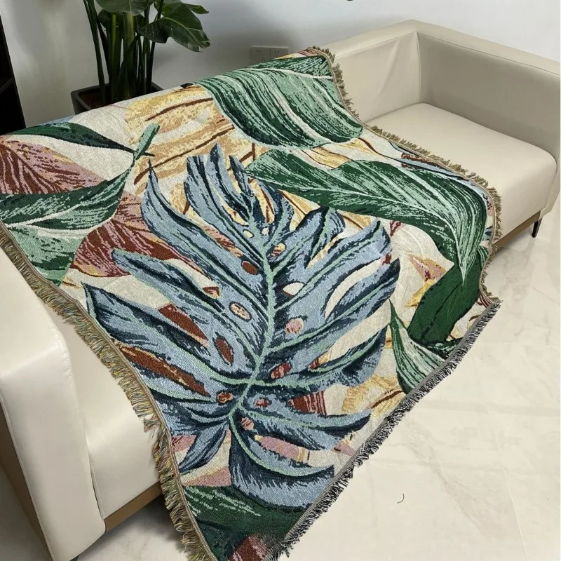 

Плед в стиле бохо с ботаническим узором для пляжа, кемпинга и пикника, покрывало для дивана в богемном стиле, легкий уличный коврик с этническими цветочными узорами