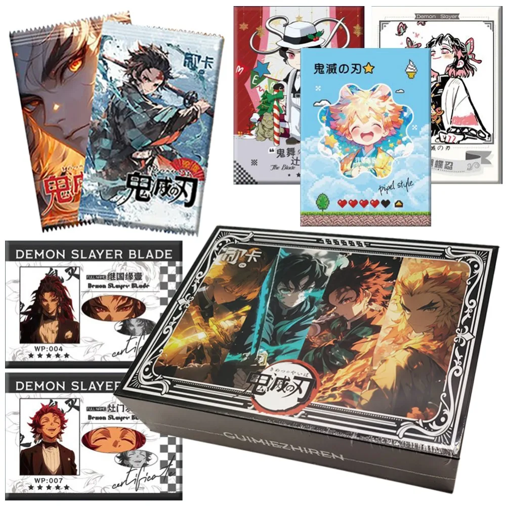 

Demon Slayer Rare Character Card Magic Adventure Anime Character Iguro Obanai Kanroji Mitsuri Limited Card Gift Family Table Toy