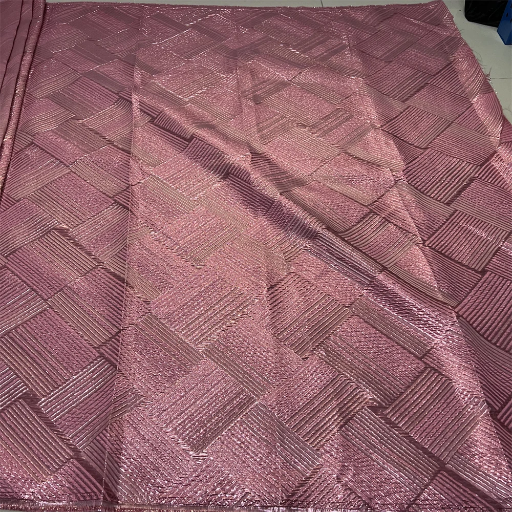 

Африканская нигерийская кружевная ткань с вышивкой, высокое качество, французский тюль, свадебное платье, блестки, органза 5 ярдов, 2025 PS0013