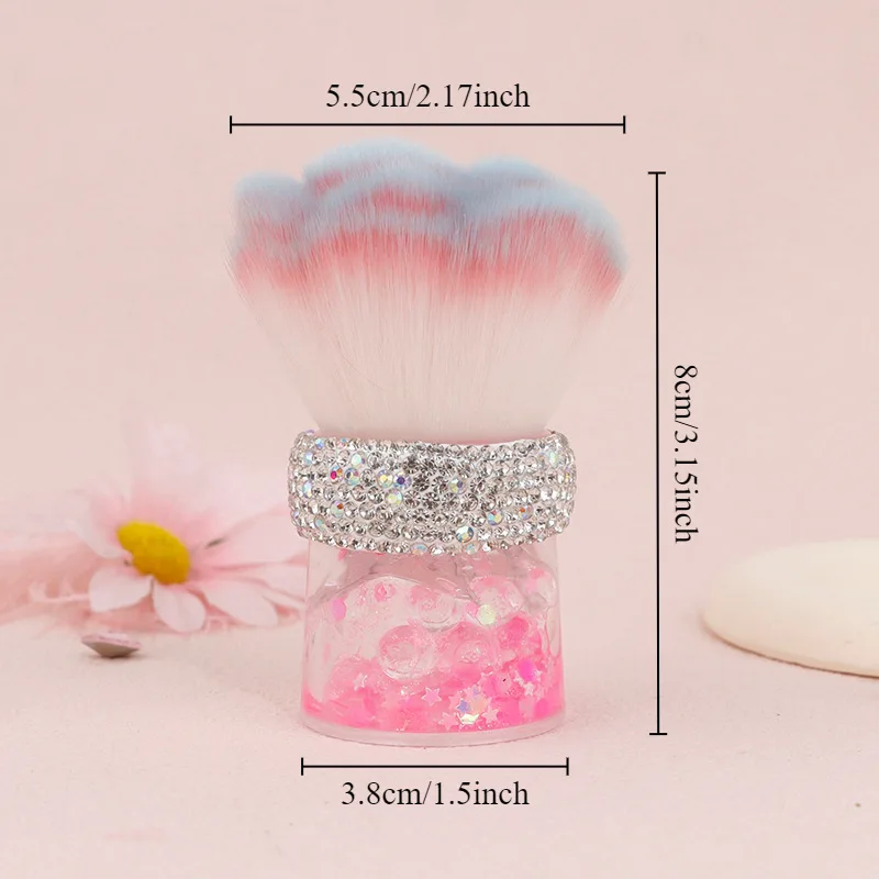 Soft Hair Big Head Multi-Function Cleaning Brush for Makeup Setting Powder Blusher Nail Polish - Face Value Dust Cleaner