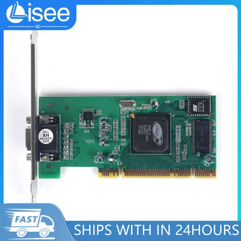 VGA Display Card ATI Rage XL 8MB 32Bit Multi-Display Tractor Card PCI Video Card SDRAM VGA Card for Computer Desktop