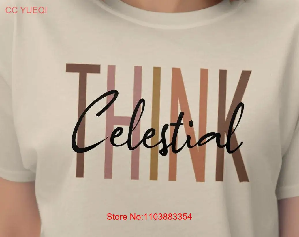 Думайте Небесная футболка «Странный день Святых» Вдохновляющий дизайн Бог Духовная идеальная одежда для христианской веры