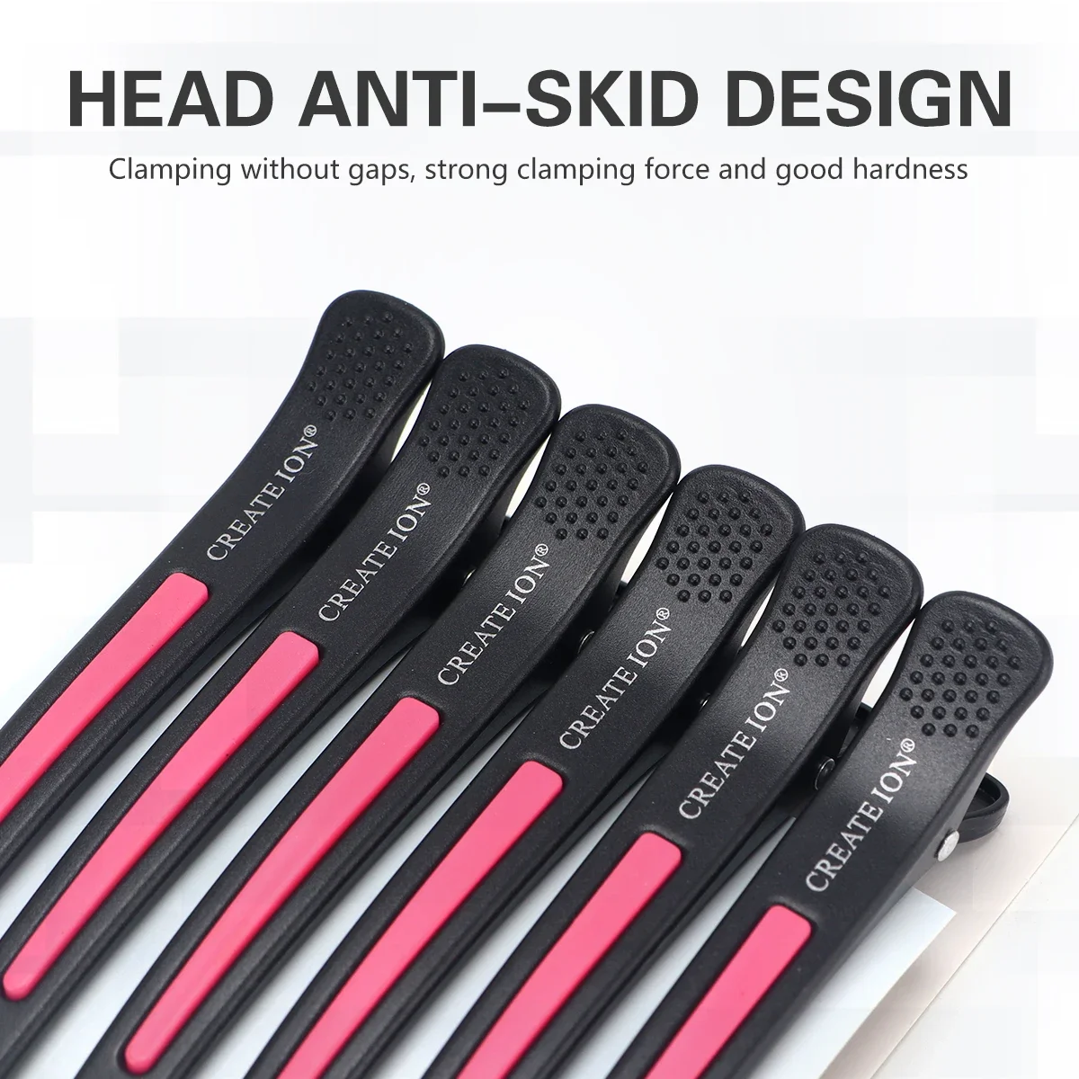 6Pcs Salon Alligator Hair Clips Traceless Hairdressing Clips Claws Section Barbershop Beauty Styling Tools Hairpin Accessories