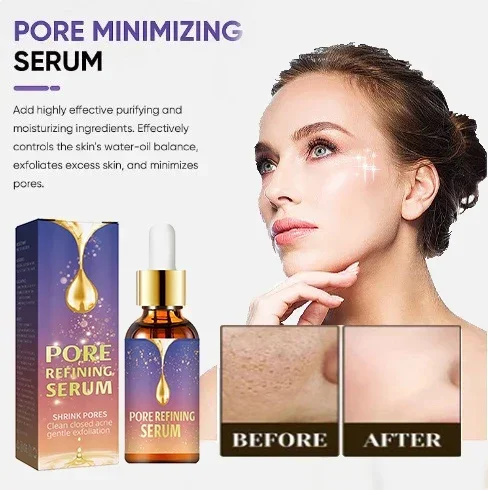 

Acid Pore Shrinking Serum Face Removing Large Pores Tightening Repairing Facial Pore Minimizing Essence oil Firm Skin Care