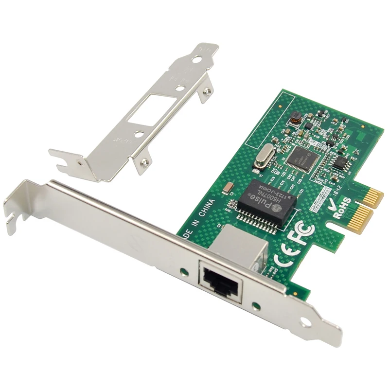 For Intel I210AT PCI-E X1 Gigabit LAN Ethernet Network Card Single Port Desktop Server Adapt PCI-E Ethernet Server Adapter