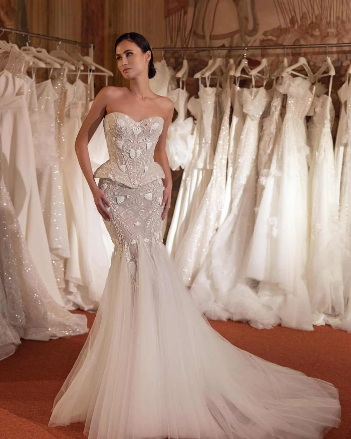 Vestido de casamento requintado sem mangas 2 peças frisado cristal apliques vestido de festa vestidos personalizados de noche