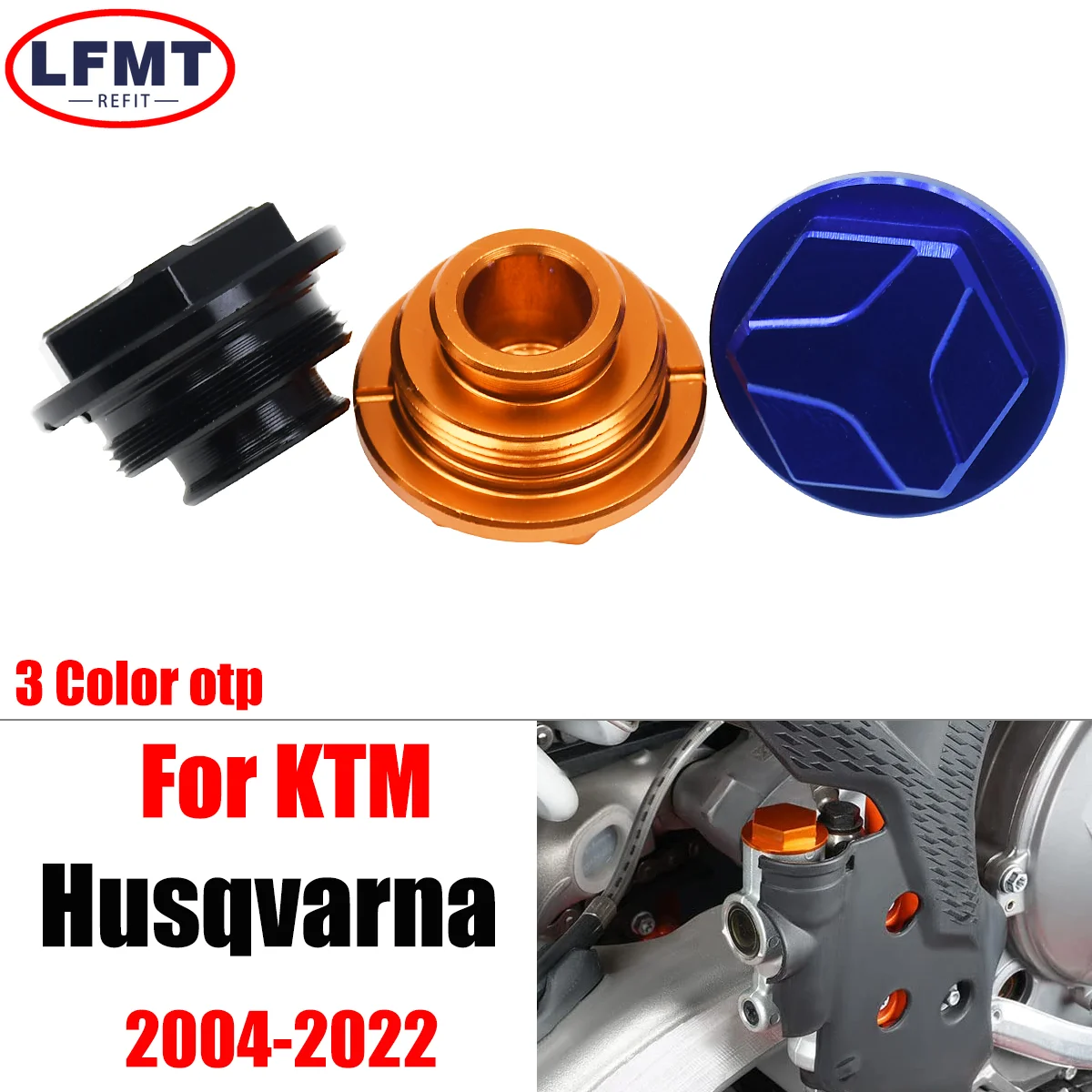 For KTM Motorcycle CNC Rear Brake Reservoir Cap XCW XCF-W EXC EXC-F SX SXF XC XCF 6Days TPI 150 200 250 300 350 400 450 500 530