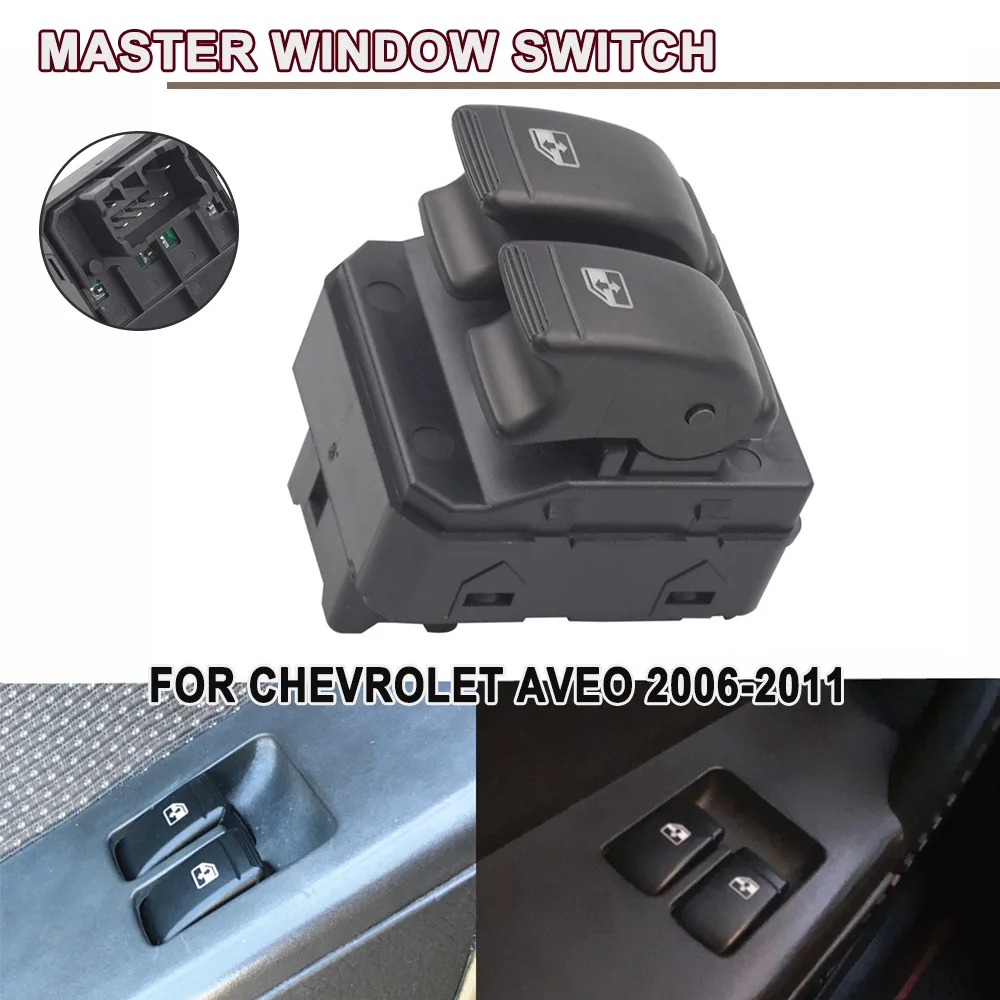 New Window Lifter Control Switch Front Left For Chevrolet Lova Aveo Barina G3 96652187