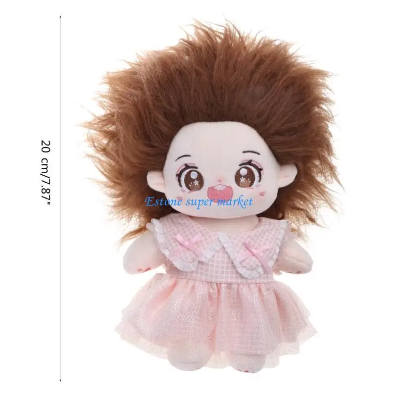 090B 20cm laleczka bobas realistyczne Reborns zagraj w lalkę bawełniana pluszowa lalka Poseable Dressup śliczna lalka Idol dla