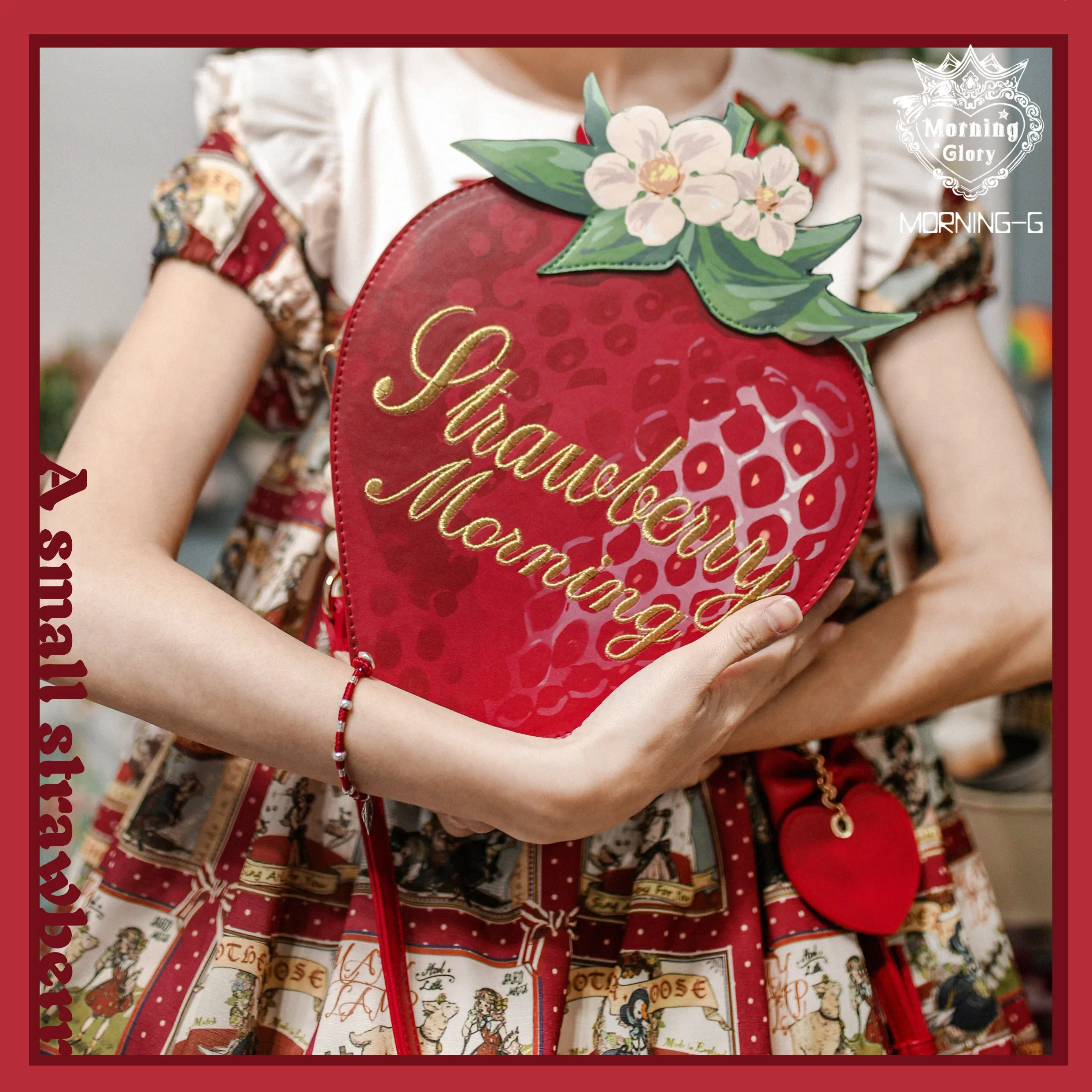 Lolita Bag 2024 Cute Strawberry Crossbody Bags for Women New Sweet Kawaii Shoulder JK Uniform Bag Red Sweetheart Bolsas Mujer