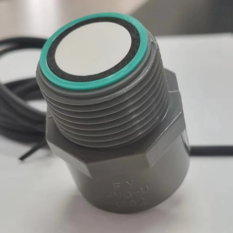 Ultrasonic Level Sensor,2.5m Threaded, Intrinsically Safe CE, IP67-Rated, AGV Obstacle Avoidance Housing Polyvinyl Chloride