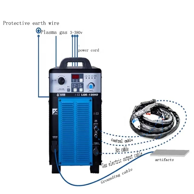 Cortadores de fonte de alimentação de plasma CNC tipo LGK 63A/120A/200A para corte poderoso