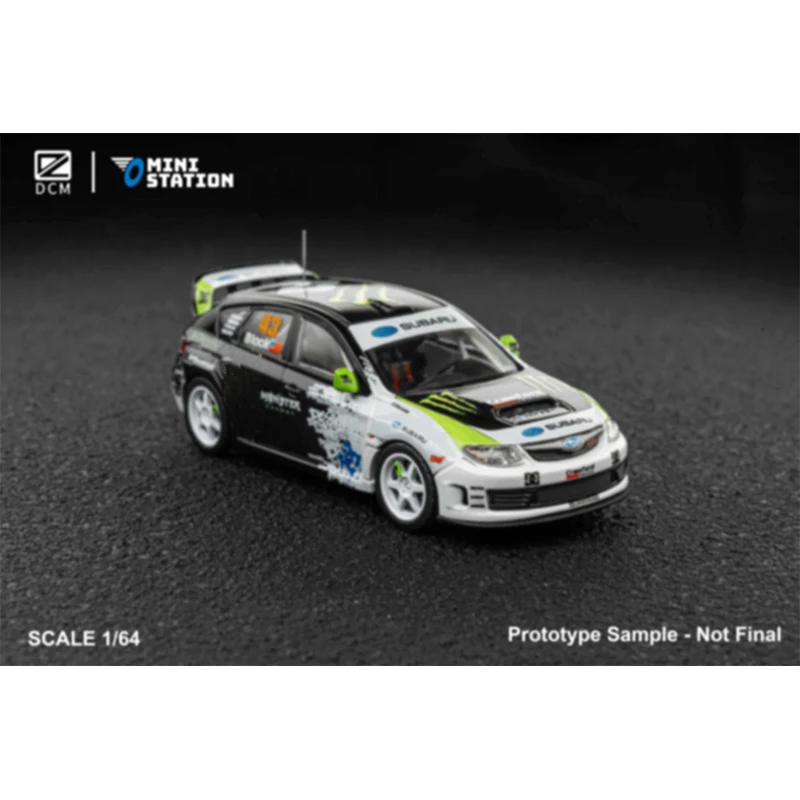 PreSale DCM 1:64 2008 Subaru Impreza WRX STI Rally Block43 Diecast Diorama Car Model Toy