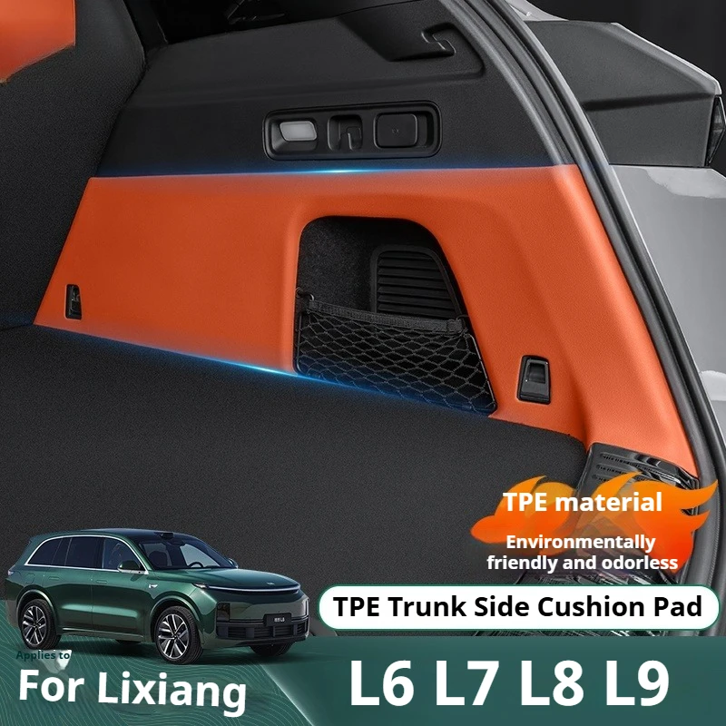 

For Li Lixiang L6 L7 L8 L9 TPE Car Trunk Side Protective Pad Wear Resistant Waterproof Trunk Side Cover Scratch-Resistant Mats