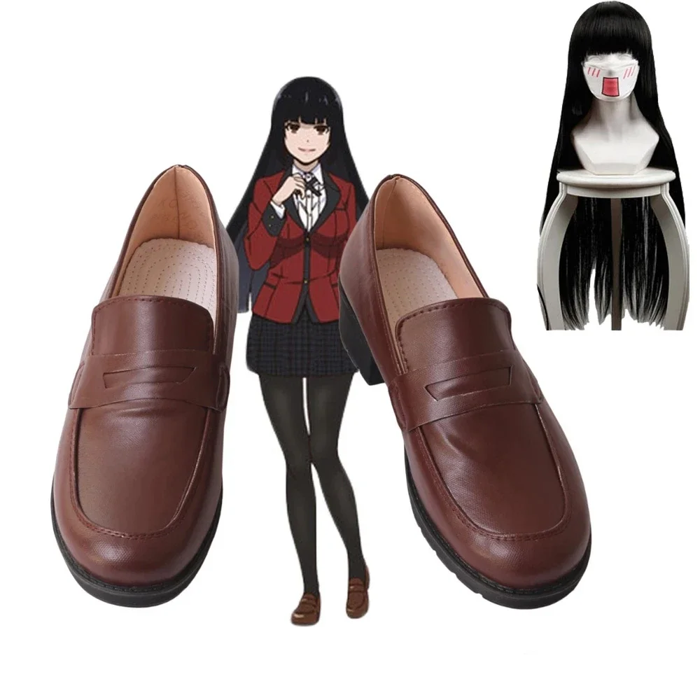 

Anime Kakegurui Jabami Yumeko Cosplay Shoes Boots Custom Made Anime Kakegurui Compulsive Gambler Cosplay Wig Role Play