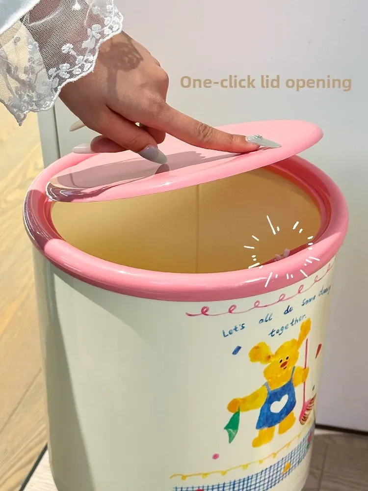 Elegant High-legged Garbage Can for Home Use No Bending Required Luxury High Aesthetic Value for Living Room And Bedroom