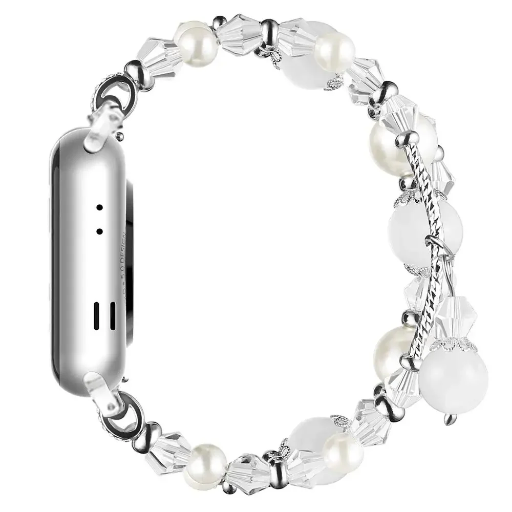 Correa de joyería para Apple watch Series 9, 8, 7, 6, 5, 4, 3 SE, 45mm, 41mm, 44mm, 42mm, 40mm, pulsera de lujo para iwatch Ultra 2, 49mm
