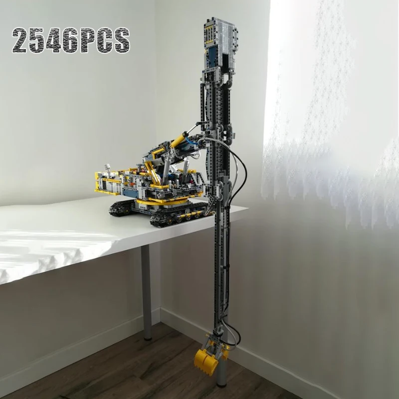 NEW Creative Series Telescopic Excavator model buiding kit block self-locking bricks birthday Christmas gift