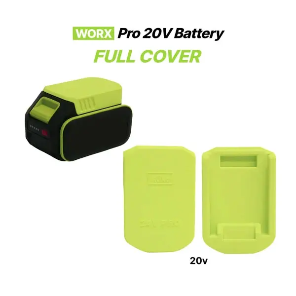 WORX Pro 20V Battery Full Cover, Lithium-ion Power Tool Battery Dust Proof Protective Cap, Storage Transport Accessory